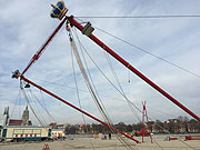 Circus Krone Zelt-Aufbau am 16.03.2105auf der Theresienwiese (©Foto: Martin Schmitz)